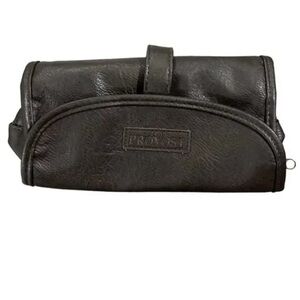 Provost Brown Faux Leather The Barb Expert Men's Travel Case‎ Shaving Shower